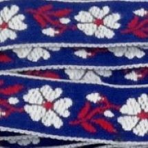 42/1 ROYAL BLUE BASE-WHITE FLOWER